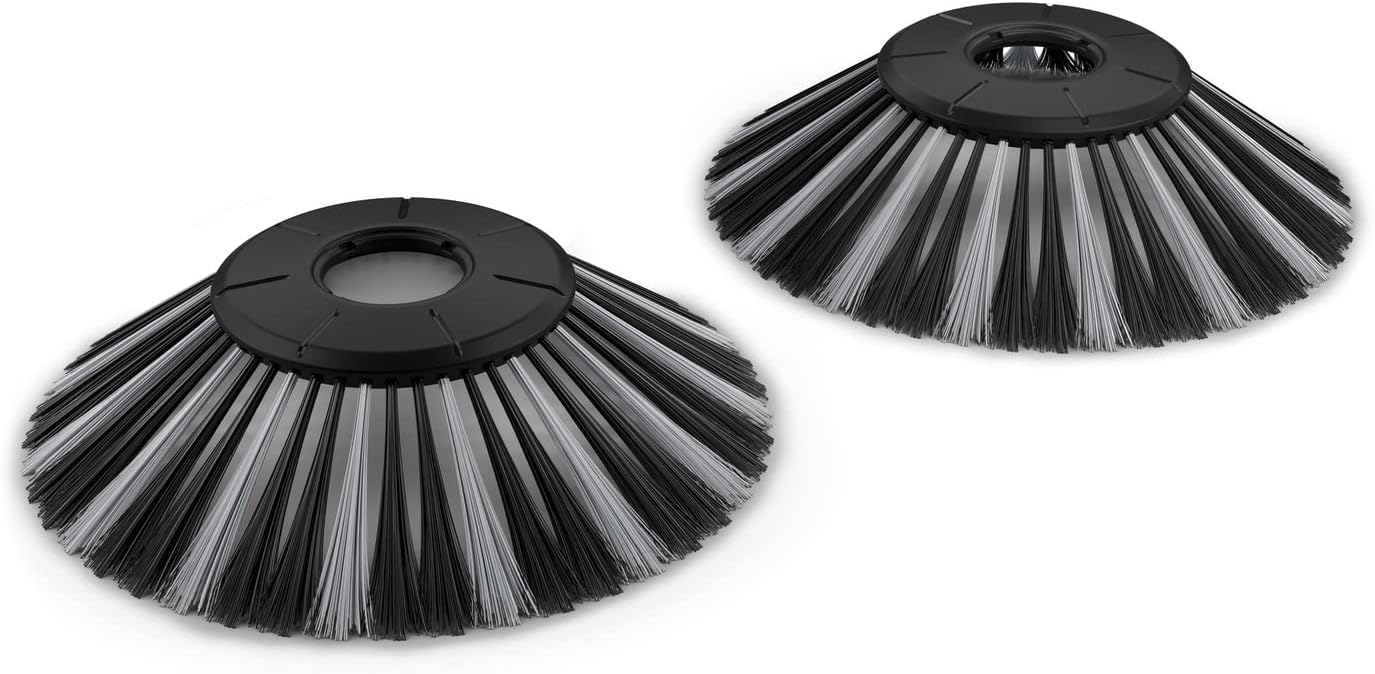S 6 Twin Walk-Behind Outdoor Hand Push Floor Sweeper - 10 Gallon Capacity - 33.9 Sweeping Width - Sweeps up to 32,300 Square Feet/Hour