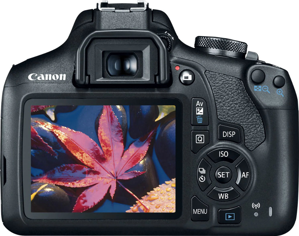 Canon – EOS Rebel T7 DSLR Video Camera with 18 55mm Lens – Black
