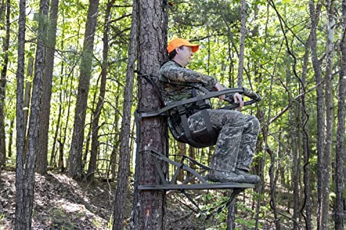 Summit Viper SD Climbing Treestand ?? Lightweight Aluminum, Foam Padded Seat, 300 lbs Capacity, Includes Safety Harness