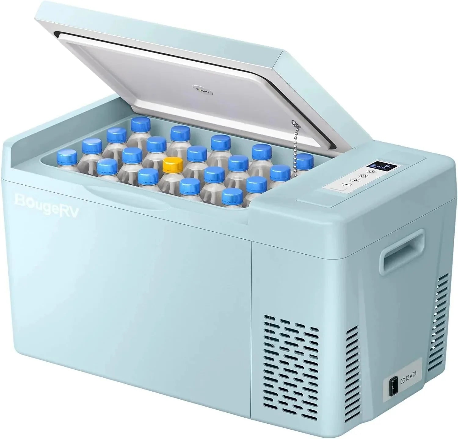 12 Volt Refrigerator 12V Car Fridge 23 Quart Portable Freezer Compressor Cooler 12/24V DC 110~240 Volt AC for Truck Van RV Camper SUV Travel Camping Road Trips Tailgating -7℉~50℉