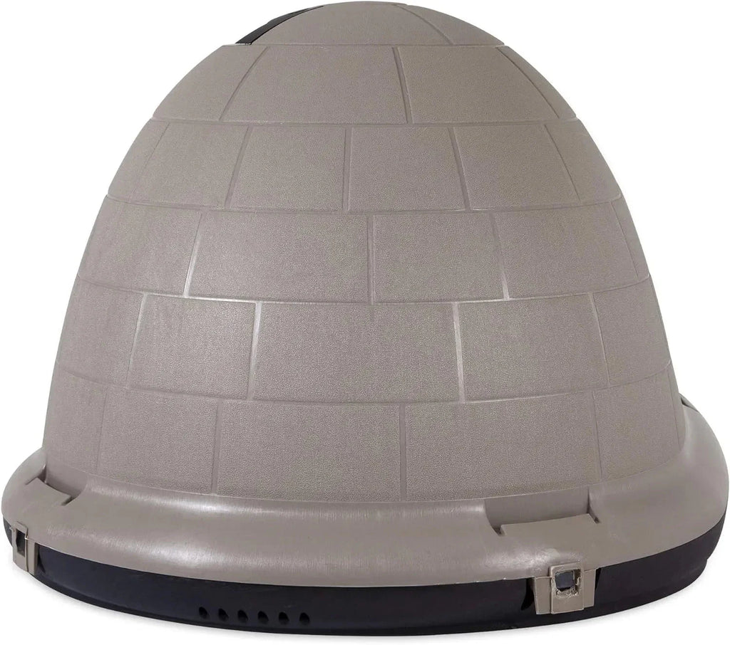 Petmate Indigo Dog House (Igloo Dog House, Made in USA with 90% Recycled Materials, All-Weather Protection Pet Shelter) for XL Dogs -90 to 125 pounds, Made in USA