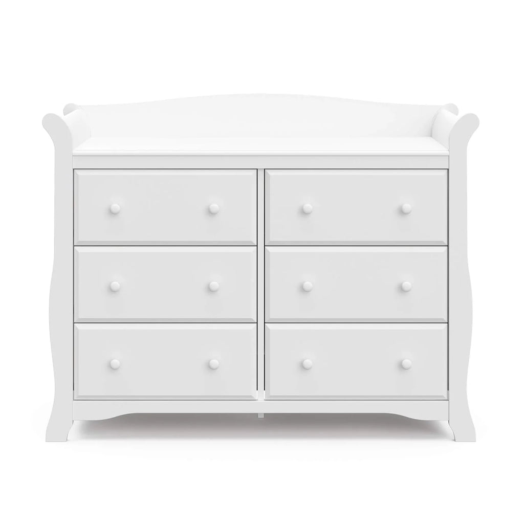 Storkcraft Avalon 6-Drawer Double Dresser, White
