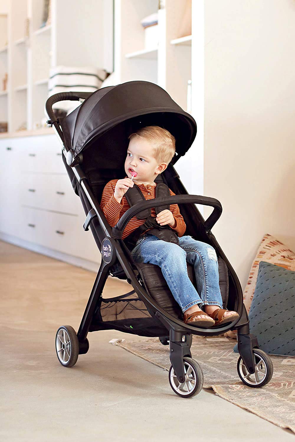 City Tour 2 Ultra-Compact Travel Stroller, Jet, Lightweight, Foldable, Ideal for Traveling
