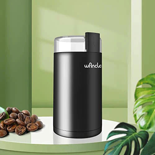 Wancle Electric Coffee Grinder, Quiet Spice Grinder, One Touch Coffee Mill for Beans