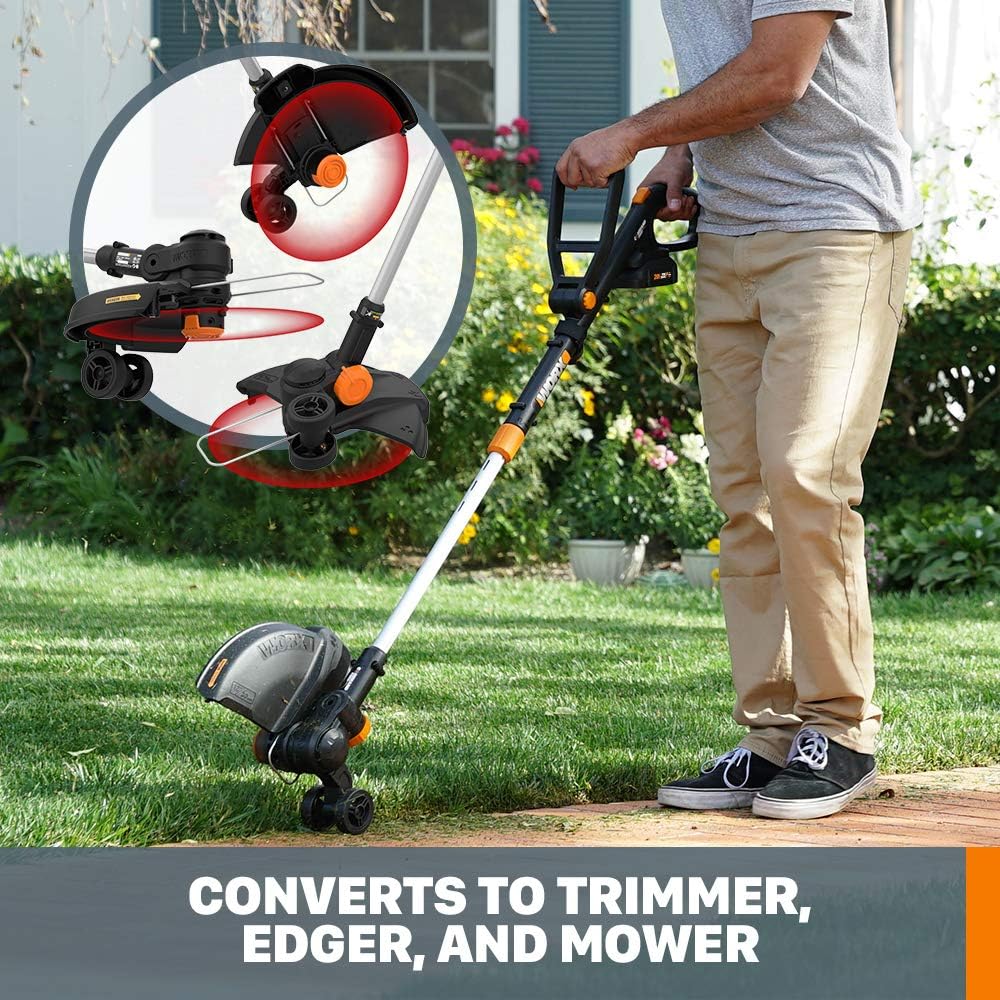 20V GT Revolution 12 4.0Ah Cordless String Trimmer & Turbine Leaf Blower Power Share Combo Kit - WG930.3 (Batteries & Charger Included)