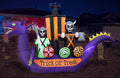 11ft Long Halloween Inflatable Dragon Pirate Ship Skeleton Scene