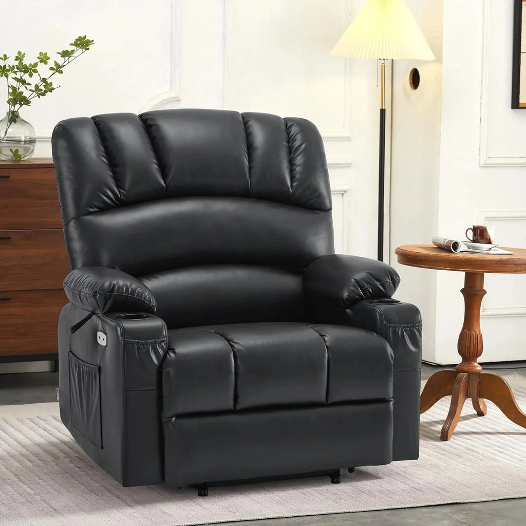 Heated Lift Recliner for Seniors with USB & Cup Holders