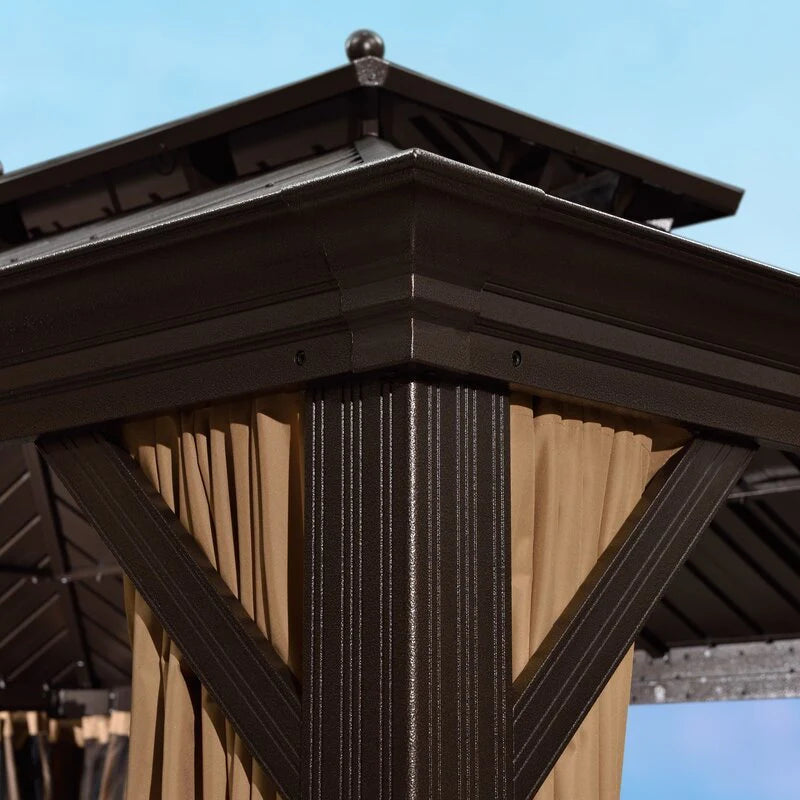 16 Ft. W x 12 FT. D Aluminum Patio Gazebo