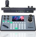 Tenveo NDI PTZ Camera Controller, 5 LCD, 4D Joystick, PoE, RS232