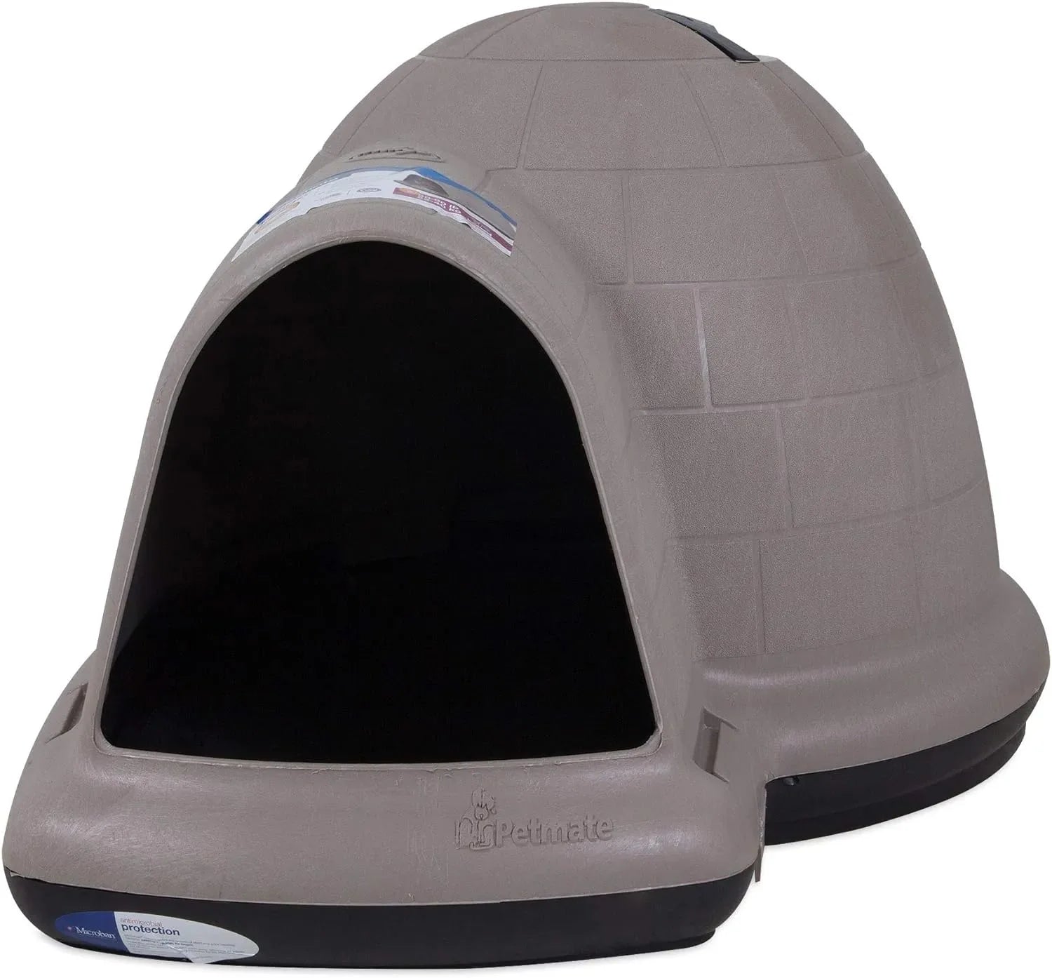 Petmate Indigo Dog House (Igloo Dog House, Made in USA with 90% Recycled Materials, All Weather Protection Pet Shelter) for XL Dogs 90 to 125 pounds, Made in USA