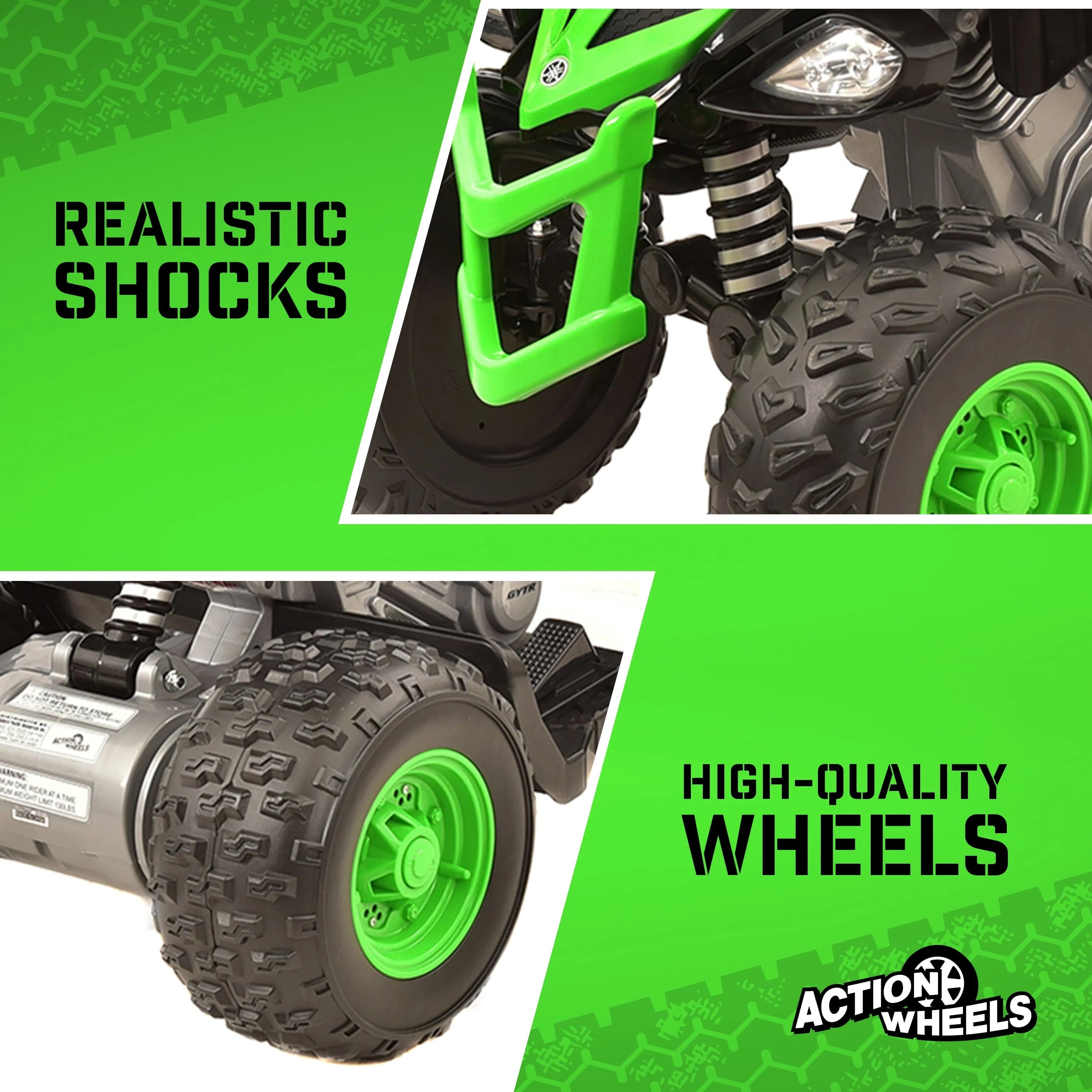 Yamaha 12V Raptor ATV Powered Ride-on for Boys & Girls, Ages 3+, up to 5 MPH