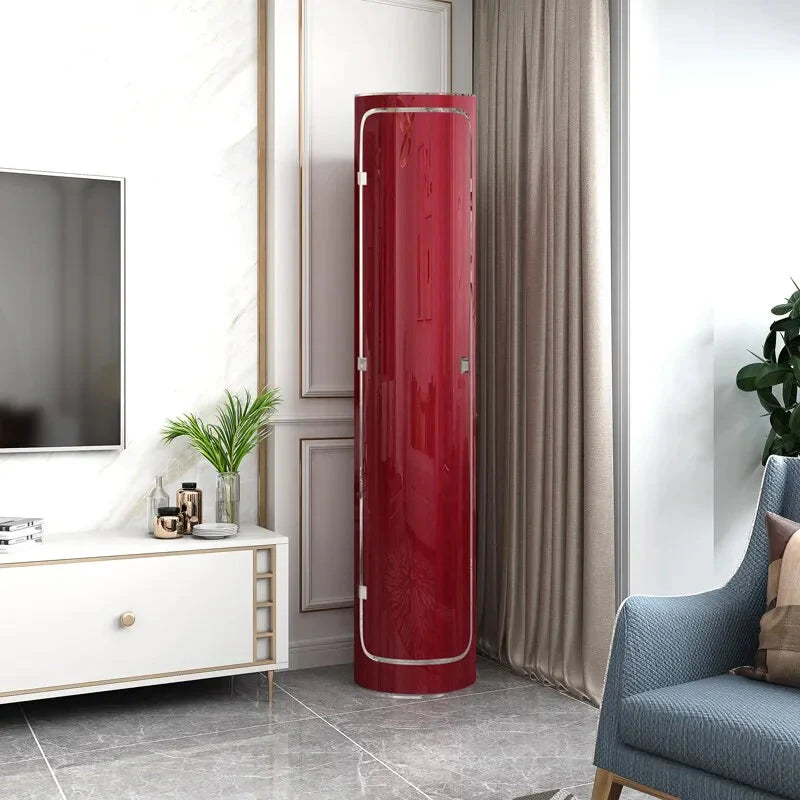 Large-capacity multi-layer rotating disinfection shoe cabinet with mirror + deodorizer