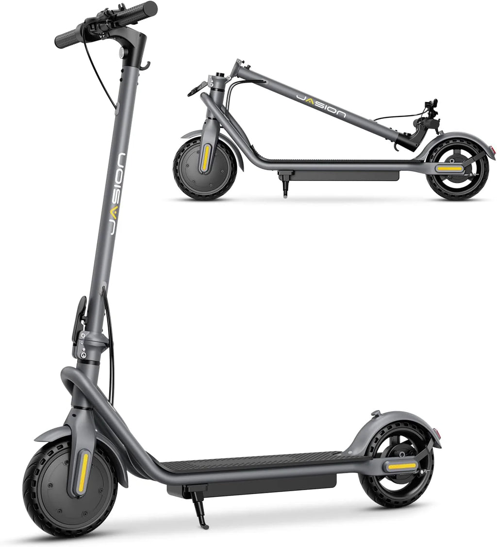 Electric Scooter, 500W Peak Motor, Up to 15.5 MPH, 19 Miles Ranges Foldable Electric Kick Scooter with Dual Braking System, Adults/Youth E Scooter for Commute