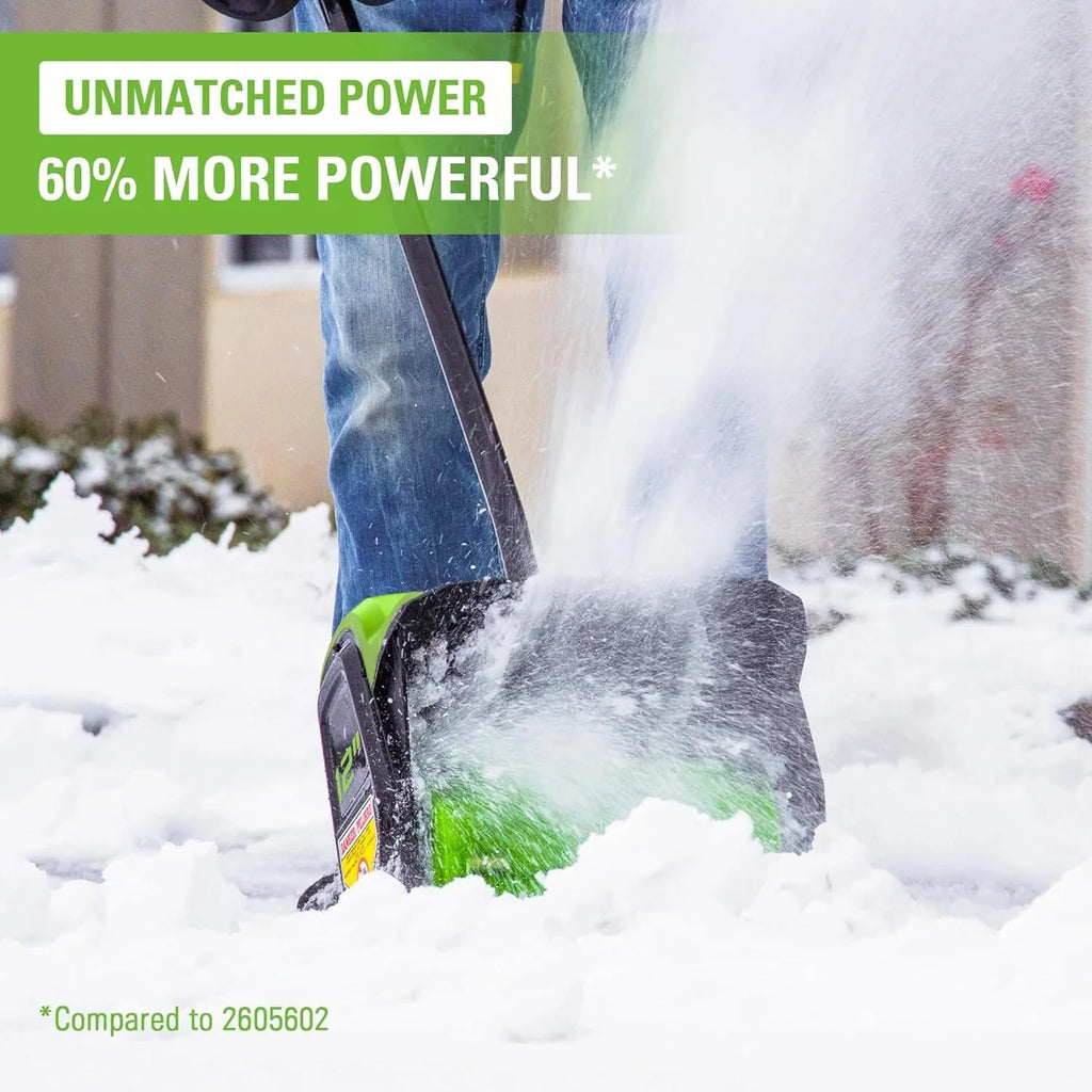12-inch cordless snow shovel, includes 4.0Ah battery and charger