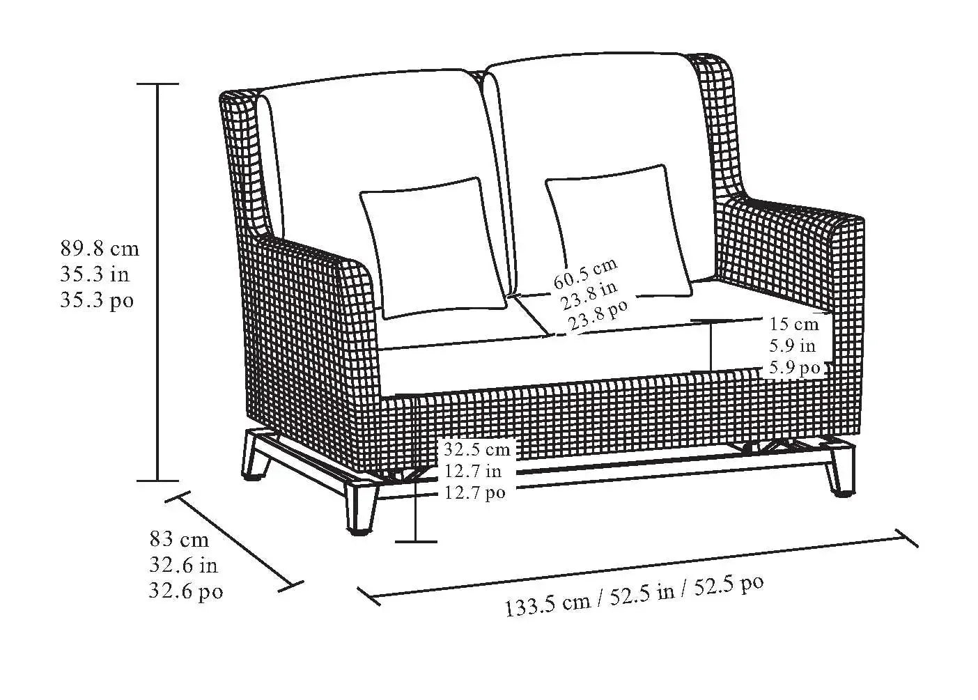 Agio 5-piece Fire Outdoor Seating Set