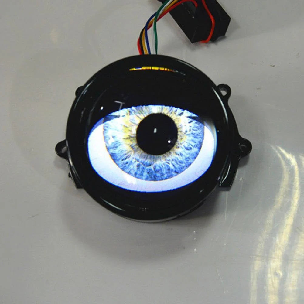 LED Demon Eyes Demon Eyes headlights, Dynamic Demon Eyes car headlights, adjustable eye pattern, mini projector lens light controlled by phone, suitable for any car