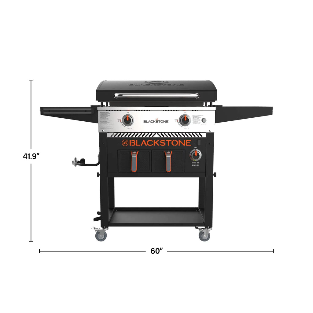 ??Clearance Sale??Blackstone 2-Burner 28 Griddle with Electric Air Fryer and Hood