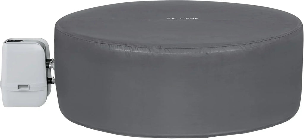 Inflatable Hot Tub Spa (71 x 26) | Portable Hot Tub with 2 Covers (1 Energy-Efficient Thermal Cover and 1 Standard Cover) | Fits Up to 2-4 Persons | Black