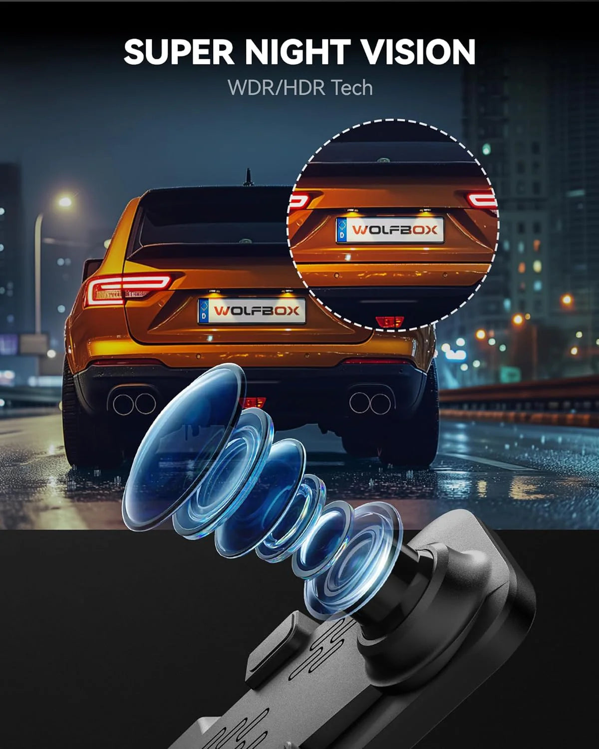 12 4K Mirror Dash Cam Backup Camera, 2160P Full HD Smart Rearview Mirror for Cars & Trucks, Front and Rear View Dual Cameras, Night Vision, Parking Assistance, Free 32GB Card & GPS