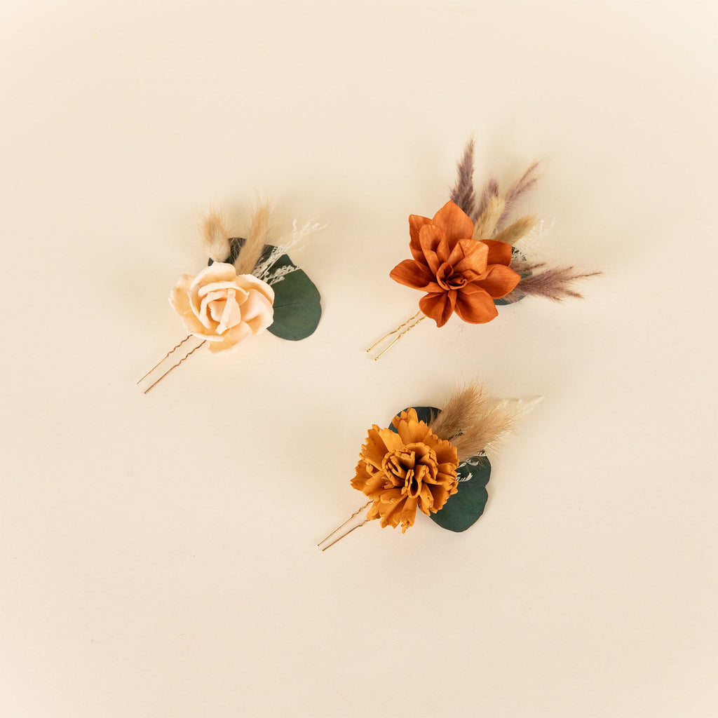 Luxe Terracotta Hairpiece*