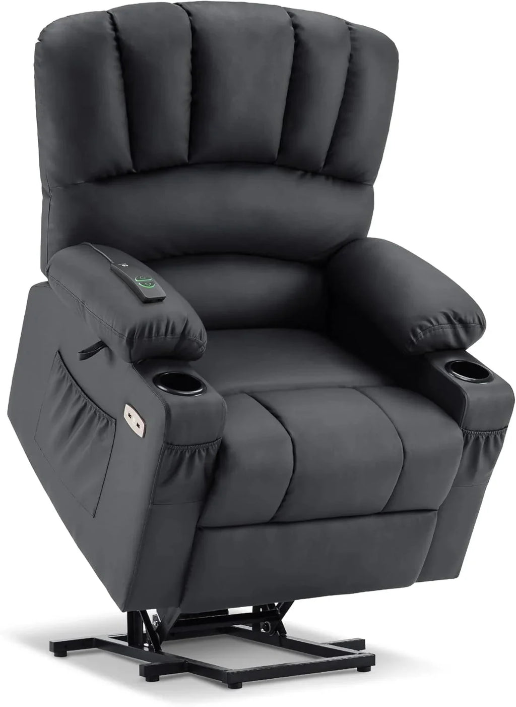 Heated Lift Recliner for Seniors with USB & Cup Holders