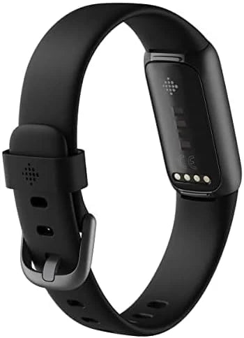 Fitness and Wellness-Tracker with Stress Management, Sleep-Tracking and 24/7 Heart Rate, One Size S L Bands Included, Lunar White/Soft Gold Stainless Steel, 1 Count