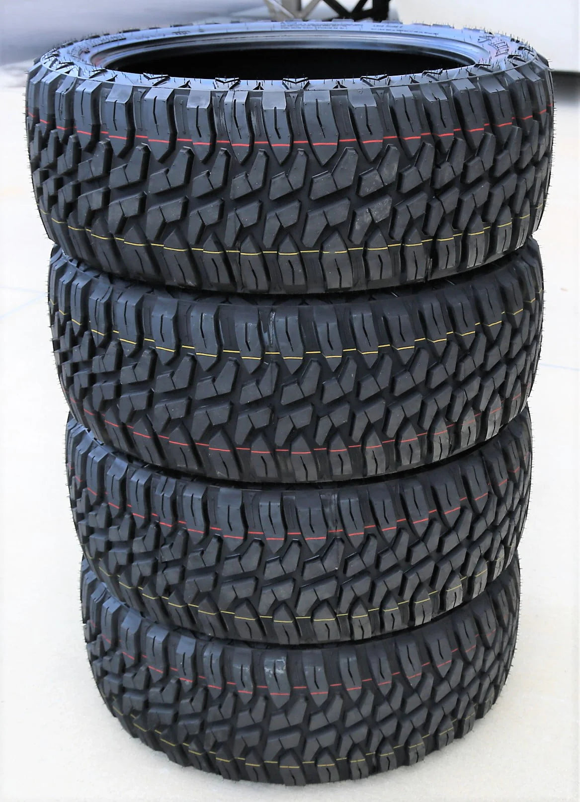 Set of 4 (four) 275/65R20 126/123Q E (10 ply) M/T mud tires
