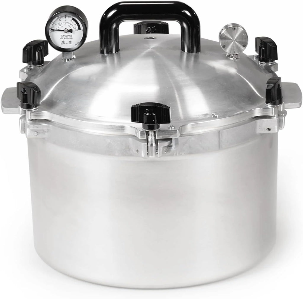 All American 1930: 21.5qt Pressure Cooker/Canner (The 921) – Exclusive Metal to Metal Sealing System – Easy to Open & Close – Suitable for Gas, Electric, or Flat Top Stoves – Made in the USA
