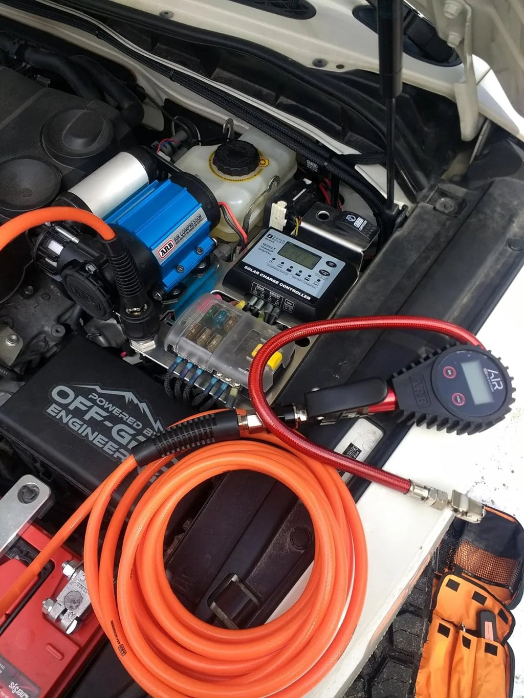 12V' On-Board Twin High Performance Air Compressor, Ideal for Air Lockers Locking Differentials, Tire Inflator, Air Horn, Air Tools and Pneumatic Tools.