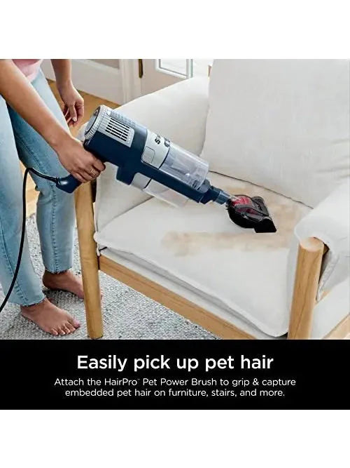 Shark HZ3002 Stratos Ultralight Corded Stick Vacuum with DuoClean PowerFins HairPro, Self Cleaning Brushroll, & Odor Neutralizer Technology, Navy
