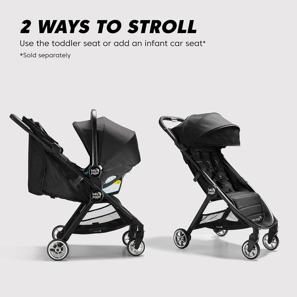 City Tour 2 Ultra-Compact Travel Stroller, Jet, Lightweight, Foldable, Ideal for Traveling