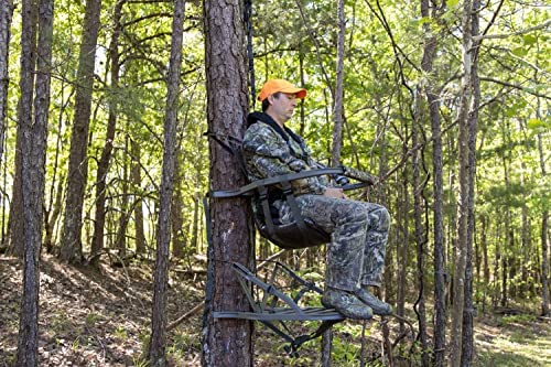 Summit Viper SD Climbing Treestand ?? Lightweight Aluminum, Foam Padded Seat, 300 lbs Capacity, Includes Safety Harness