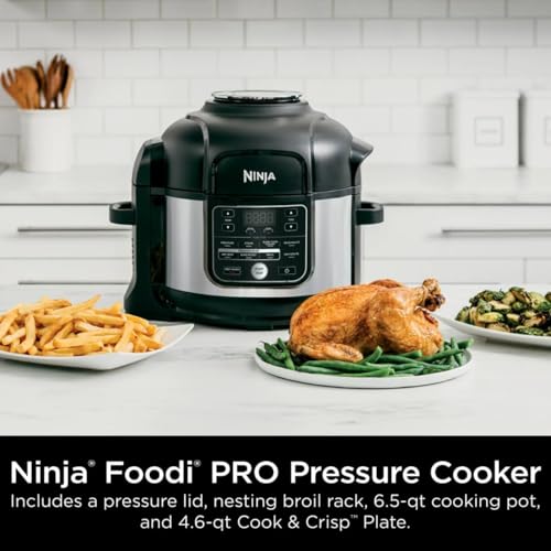 Ninja? Foodi? 10 in 1 6.5 Quart Pro Pressure Cooker Air Fryer Multicooker, Stainless, OS300: Home & Kitchen