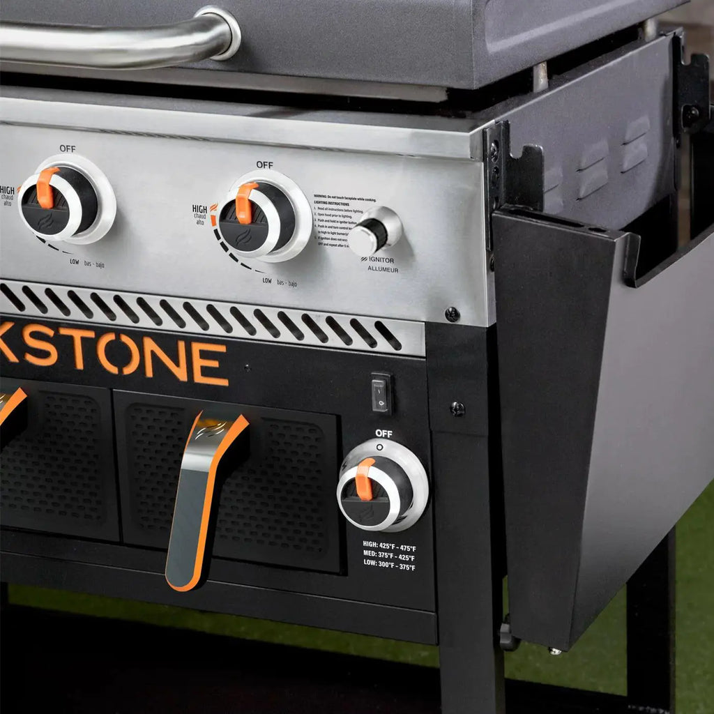 Clearance Sale,Blackstone 2-Burner 28 Griddle with Electric Air Fryer and Hood