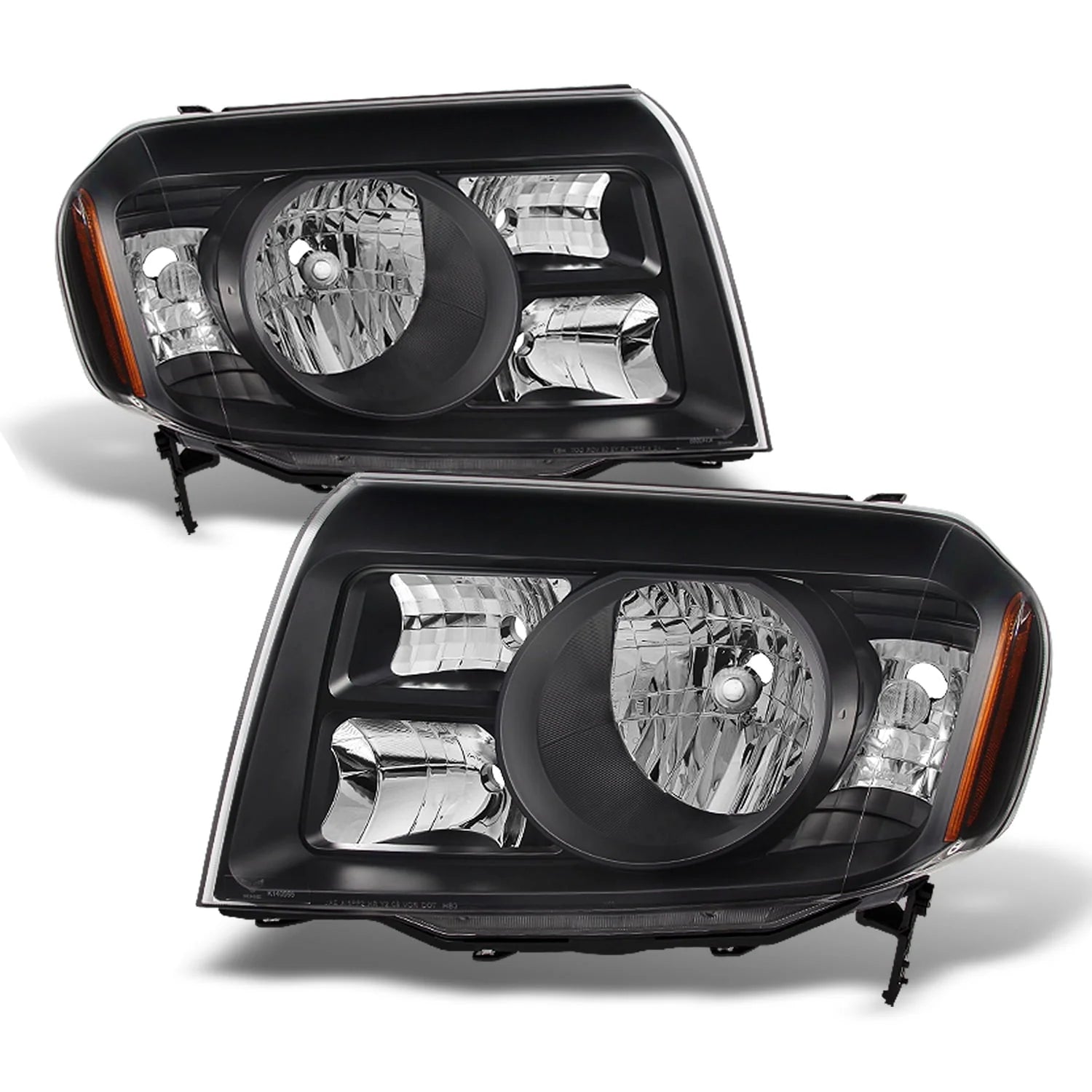 - Change the pair Settings for Honda Pilot SUV black headlight driver left + passenger right