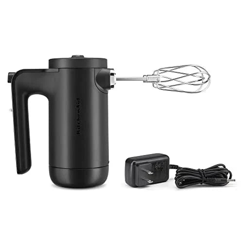 KitchenAid Cordless 7 Speed Hand Mixer - KHMB732, Matte Black