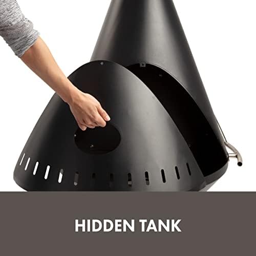 COH-600 Propane Fire Pit, Patio Heater with Tip-Over Safety Switch, 8 lbs. Lava Rocks Included, 31 x 31 x 48