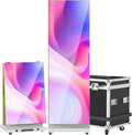 80 P1.86 Flexible Spliceable LED Poster Display – USB Plug-and-Play, Mobile & PC Remote Control, Digital Signage Advertising Screen (Silver, 1-Pack)