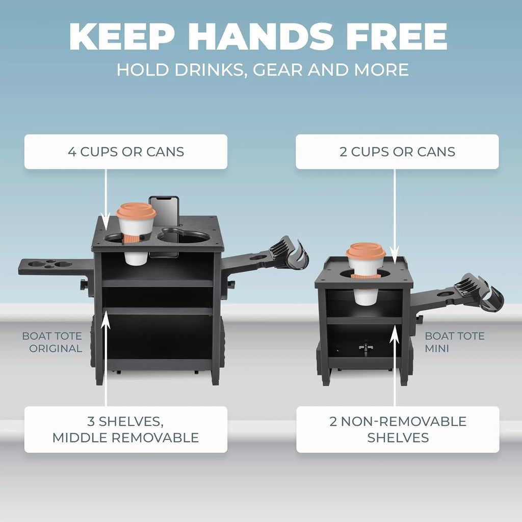 Boat Accessories for Fishing - Fits Gunnels Up to 2.5 Thick Regular